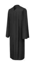 Matte Black High School/Bachelor Graduation Gown Size L, XL, XXL