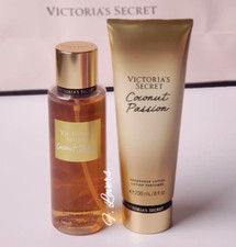 Image of Victoria’s Secret Coconut Passion Mist Spray 250ml and Body Lotion Set Brand New