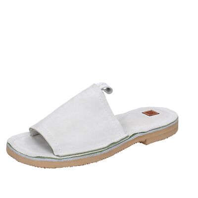 Chaussures Femme MOMA 37 Ue Sandales Blanc en Daim BK121-37