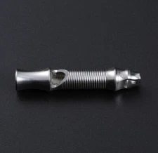 EDC 1 PC Stainless Steel Whistle  Small Outdoor Portable High Frequency Whistle