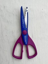 Creative Memories Collection Paper Edgers Craft Scissors in SCALLOP Purple/Blue