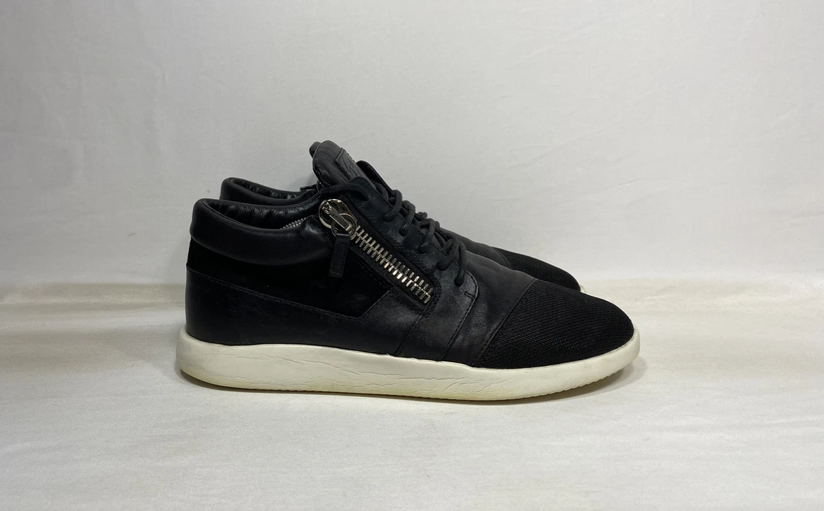 Giuseppe Zanotti Mens Megatron Sneakers Size US 12 45 Black Mid