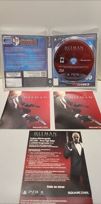 Hitman: Absolution PS3, w/ Manual (Sony PlayStation 3, 2012) - no cover art