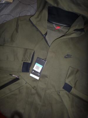 NIKE TECH PACK  FULL ZIP #325 D. GREEN JACKET HOODIE SIZE XL MEN NWT $225.00