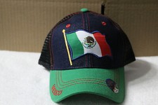 MEXICAN FLAG MEXICO SNAPBACK BASEBALL CAP MESH BACK 2