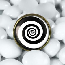 Twilight Zone Ring - Sci-fi Spiral Handmade Glass Ring