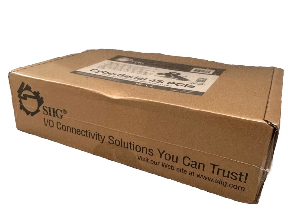 SIIG CyberSerial 4S PCIe RS232 4 Ports 16950 Serial I/O Card NEW FACTORY SEALED - Image 2 of 4