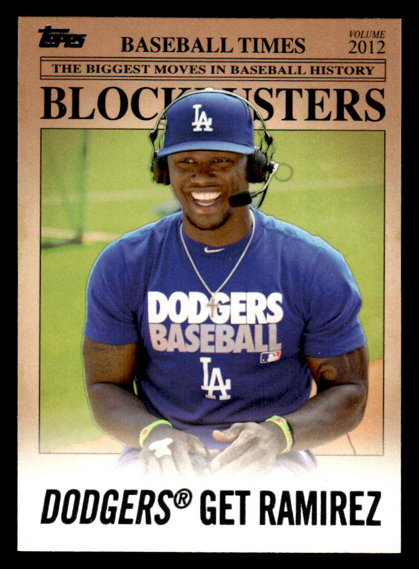 2012 Topps Update #BB-5 Hanley Ramirez Blockbusters card