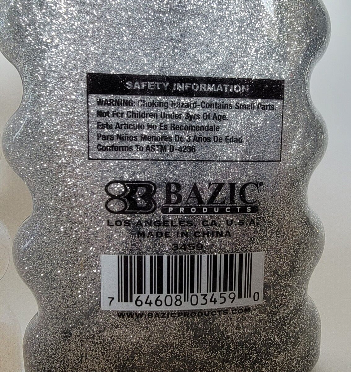 BAZIC 6.76 FL OZ (200 mL) Iridescent/Silver/Gold Color Glitter Glue Bazic  Products