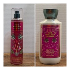Bath and Body Works PINK PINEAPPLE SUNRISE Fine Fragrance Mist and Body Lotion
