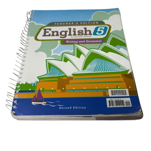 Bju Press English 5 Writing and Grammar Second Edition Teacher Edition w/ Cd