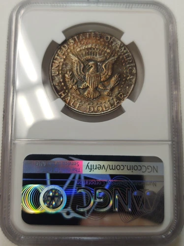 *REV TONED* 1964 KENNEDY 50C HALF DOLLAR NGC MS65 #6299051-018