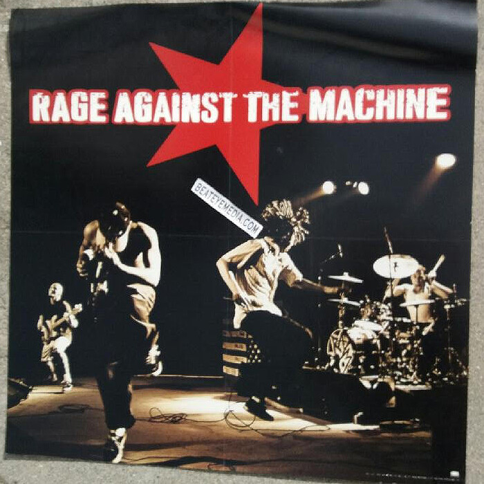 RAGE AGAINST MACHINE-CONCERT POSTER-PROMO-RECORD,Vinyl,Metal-TOOL BAND-Metallica