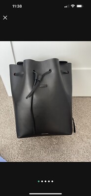 Mansur Gavriel Medium Black Leather backpack