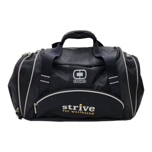 Ogio Crunch Duffle Bag Extra Large Black Gray Strive For Wellbeing  Luggage Tote - Picture 1 of 9