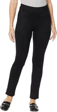 DG2 Diane Gilman Brushed Knit Skinny Legging Basic Black L NWOT (495)