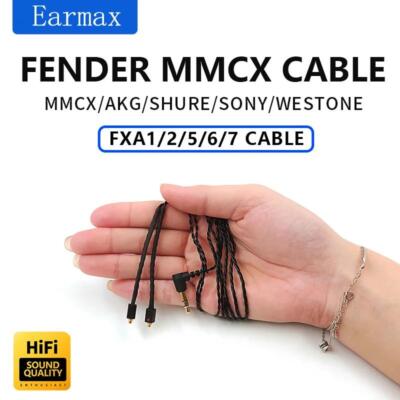3.5mm to MMCX Cable for Shure AKG SONY Beyerdynamic Weston Fender