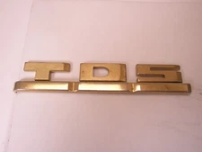 TDS Monogram Initial Letter Font Vintage SWANK LARGE Tie Bar Clip