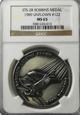 1989 STS-28 Robbins Space Silver Medal Unflow...