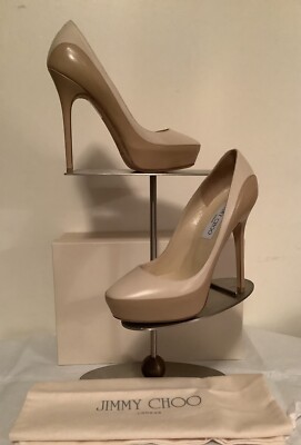 JIMMY CHOO london women shoes NEW Beige Leather Size 7 | eBay display picture 1