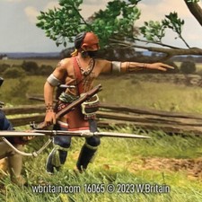 W.Britain 16065 Native Warrior Advancing Pointing Britains