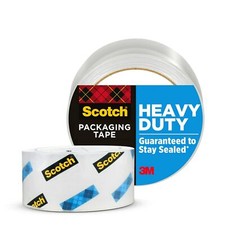 Scotch Heavy Duty Shipping and Moving Packing Tape, Clear, 1.88 in. x 54.6 yd.,