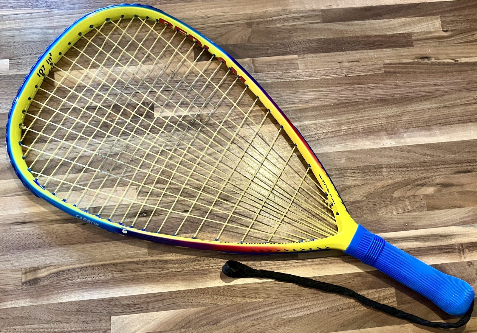 EForce Bedlam 195g 107 SqIn Carbon Fibre 22'' Longstring Racquetball
