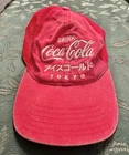 Vintage Drink Coca Cola Tokyo Japan Kanji Red Strapback Hat Coke
