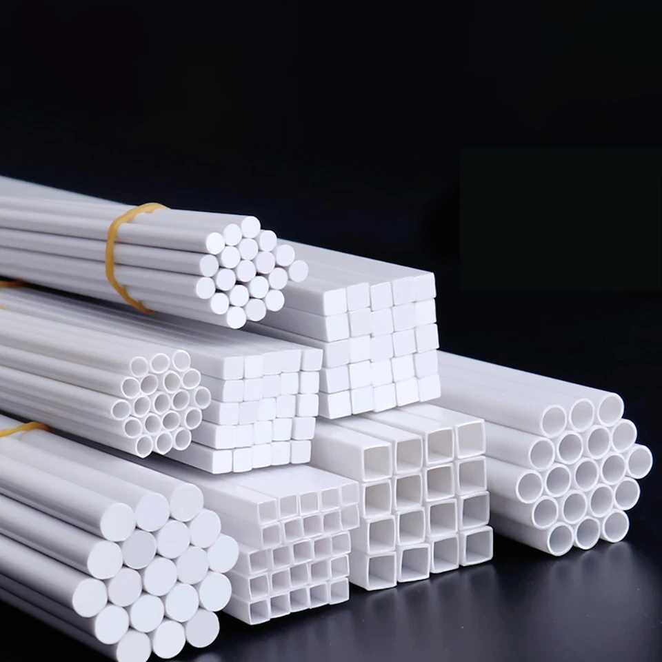 ABS Weiß Hohl/Vollstangenrohr Styrol-Kunststoffstab DIY-Modellbau 250 mm lang - Bild 4 von 4