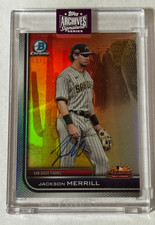 Jackson Merrill /14 Auto On Card 2025 Topps Archives Signature Series Padres