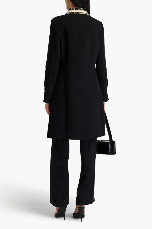 RRP€2000 CAMILLA Tether Me Not Button Front Coat Size S Black Rhinestones - Image 2 of 4