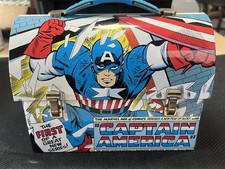 Contenedor de almacenamiento caja de lata Marvel Comics Capitán América 2010