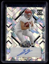 Slade Bolden 2022 Leaf Metal Crystal Silver Auto /25 #BA-SB1 Alabama