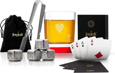 New! Poker queen of heart whiskey glass set by JoyJolt