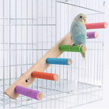 4/6/8 Step Bird Climbing Ladder Parrot Toy Ladder Bird Interaction Fun Climbing