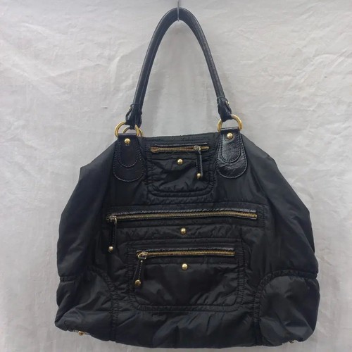 TOD'S Shoulder Bag Purse Black Authentic