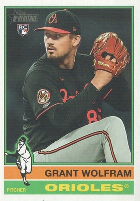 2025 Topps Heritage Baseball Card #550 Grant Wolfram RC