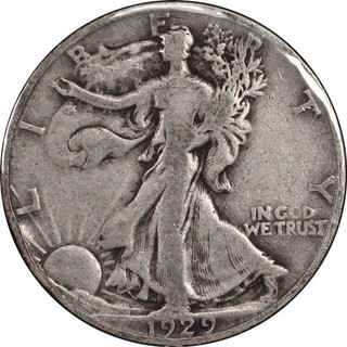 1929 S Walking Liberty Half Dollar Circulated Scarcer Date Start 99c No Res!