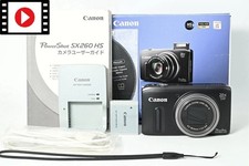 Near Mint Canon PowerShot SX260 HS Black 12.1MP 20x Digital Camera from Japan
