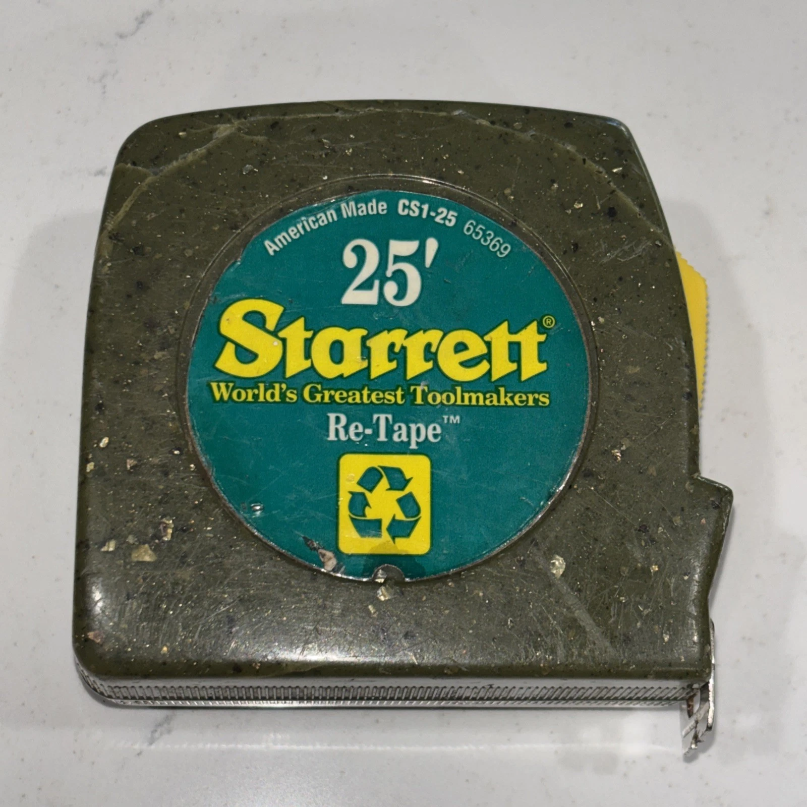 Starrett 25 Foot Tape Measure CS1-25 Re-Tape American Made VTG