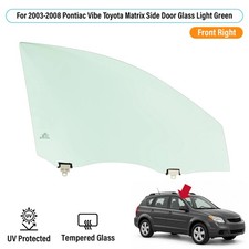 Passenger Side Front Door Window Glass For 2003-08 Pontiac Vibe Toyota Matrix