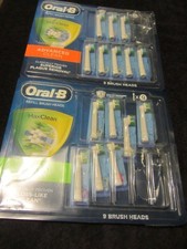 lot of 15 Oral-B MaxClean refill brush heads 7 Floss Action 8 Advanced Clean