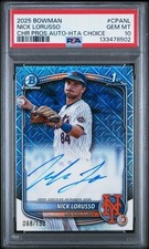 2025 Bowman Chrome Auto Nick Lorusso HTA Choice/150🔥PSA 10🔥POP 4🔥