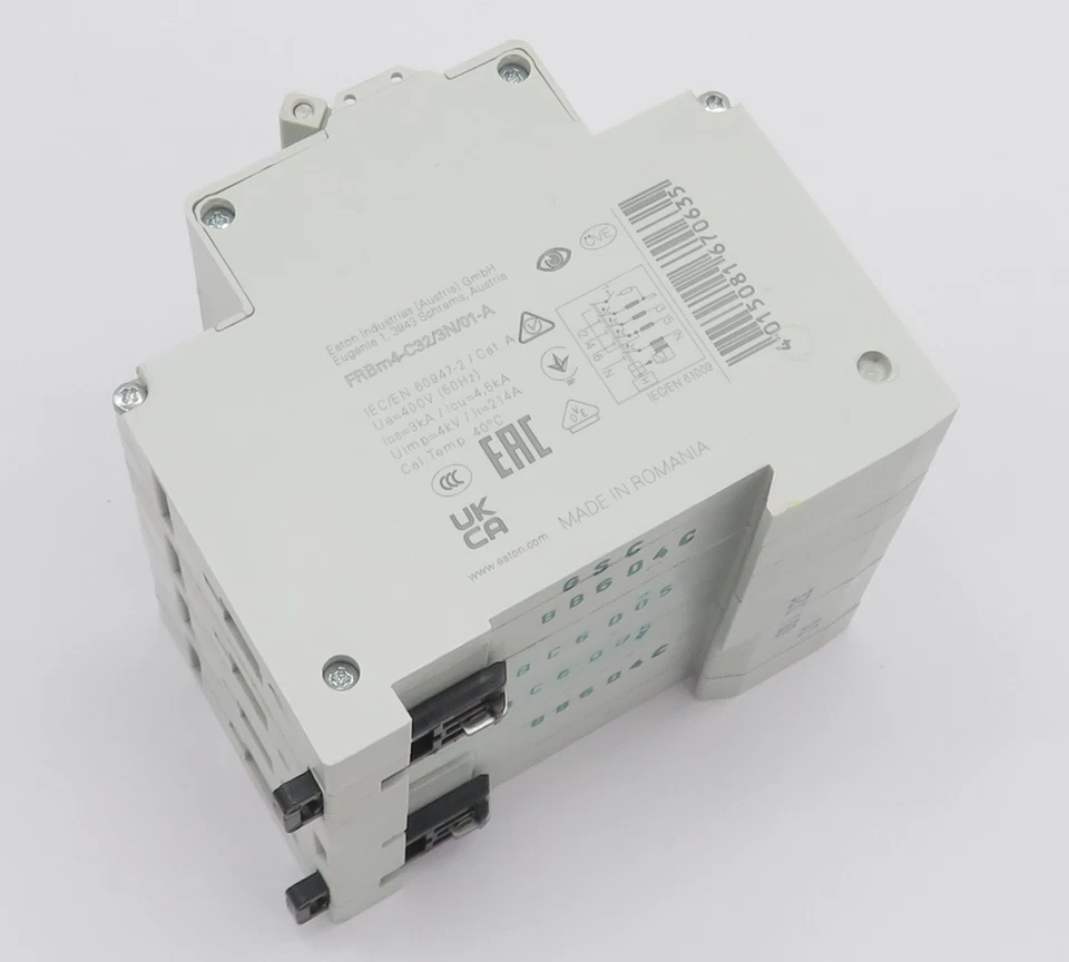 EATON FRBM4-C32/3N/01-A Kombischalter Typ A FI/LS-Schalter C32 32A 100mA 3p+N - Bild 3 von 4