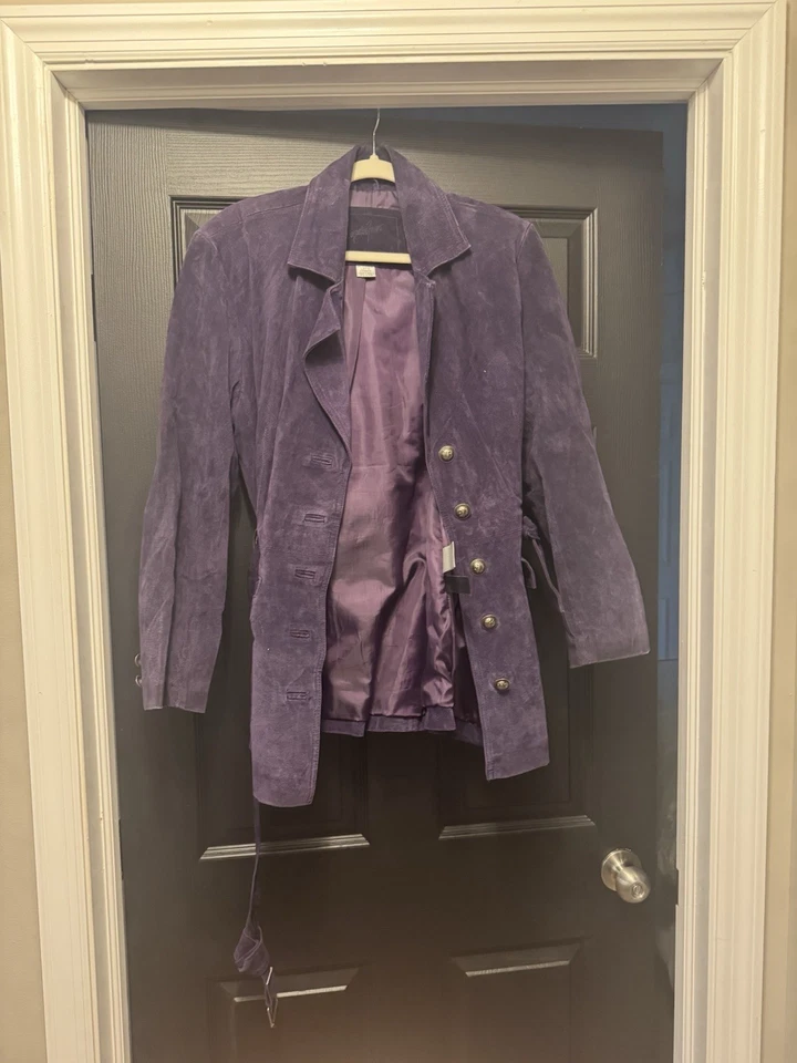 Abrigo de cuero vintage Jacqeline Ferrar  Foto 4 de 4