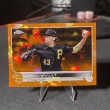 Steven Brault 2022 Topps Chrome Sapphire Edition #307 Orange /25 Pirates NM-MT