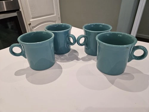 Fiesta 15oz Tapered Mug Turquoise Coffee Tea Fiestaware Homer Laughlin - 4
