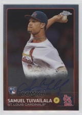 2015 Topps Chrome Rookie Auto Sam Tuivailala Samuel Tuivailala #AR-ST Auto 3he