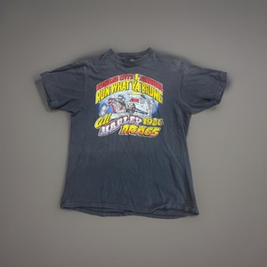 Vnt 1986 “Run What Ya Brung” All Harley Drags KCIR T-Shirt