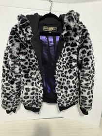 Victoria Secret Pink Limited Edition Snow Leopard Hoodie Size XS